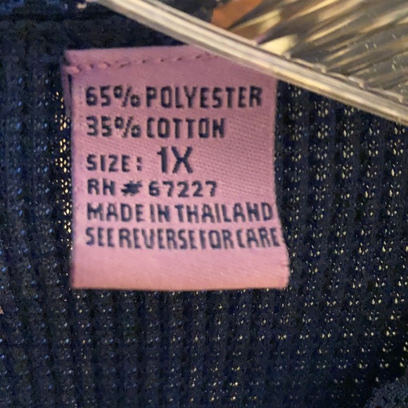 Premier International Ladies’ Plus long sleeve waffle weave top 1X - Picture 4 of 9